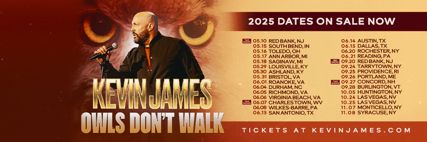 Kevin James On Sale Website Banner